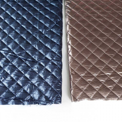 Steppstoff Doubleface Lederimitat Fellimitat, dunkelblau metallic