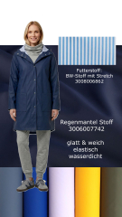 Aqua Protect Regenmantelstoff uni, dunkelblau