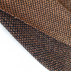 Italienischer Doubleface-Wollmischstoff Deadstock Designerstoff - camel schwarz