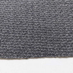 Italienischer Wollstoff mit Texture -grau - Made in Italy