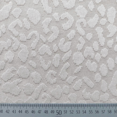 Jacquard Strickstoff Leopardenmuster 3D, beige