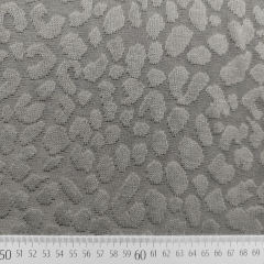 Jacquard Strickstoff Leopardenmuster 3D, armygrn