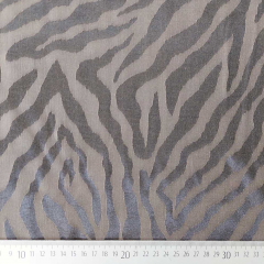 Viskosestoff Jacquard Zebramuster, mattes dunkelbraun