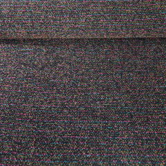 Bouclestoff Streifen Deadstock Designerstoff -pink hellgrn schwarz - Made in Italy