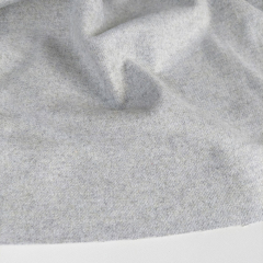 Hochwertiger Wollstoff Woolblend Deadstock Designerstoff uni -grau - Made in Italy