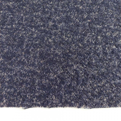 Wollmisch-Tweed zweifarbig dunkelblau beige - Made in Italy