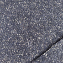 Wollmisch-Tweed zweifarbig dunkelblau beige - Made in Italy