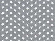 Baumwollstoff kleine Sterne Mini Stars, wei grau
