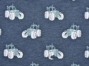 RESTST�CK 50 cm French Terry leichter Sweat Traktor, dunkelblau