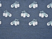 RESTST�CK 50 cm French Terry leichter Sweat Traktor, dunkelblau