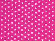 Baumwollstoff Mini Stars kleine Sterne, pink