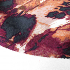 Webware Modal Blusenstoff Kleidstoff abstraktes Muster, petrol burgundy
