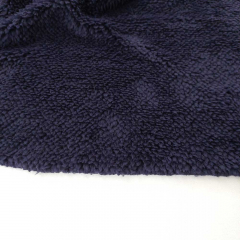 Teddyfleece Stoff Teddyfell Lammfellimitat flauschig weich elastisch, dunkelblau