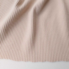 Rippenjersey Stoff Baumwolljersey uni, hellbeige