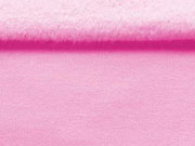 RESTSTCK 103 cm angerauter Sweat Stoff uni, baby rosa