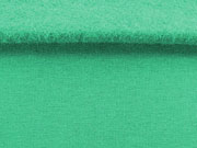RESTSTCK 245 cm angerauter Sweat Stoff uni, smaragd grn