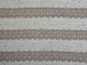 RESTSTCK 125 cm Strickstoff Blockstreifen leicht transparent, taupe