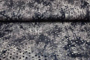 RESTSTCK 103 cm Viskosejersey Laser Cut Dreiecke Batik, schwarz