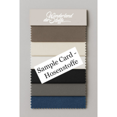 Sample Card Hosenstoffe  - 6 verschiedene Stoffqualitten