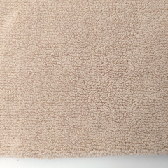 Teddyfleece Teddystoff Schaffell Optik weich dick uni - natur