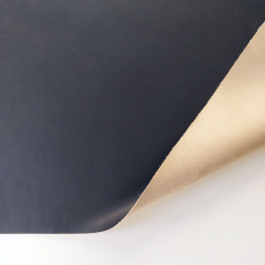 Lederimitat mit Wildleder-Imitat Rcken elastisch, matt dunkelblau