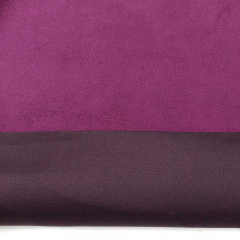 elastisches Wildleder Imitat Fake Suede, burgundy