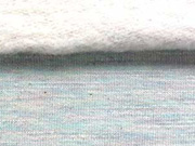 RESTSTÜCK 62 cm angerauter Sweat Melange - mint