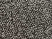 RESTSTCK 142 cm Edler Crepe Stoff, taupe / schwarz meliert