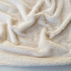butterweiches Fellimitat Plsch Fake Fur, wollwei