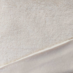 butterweiches Fellimitat Plsch Fake Fur, wollwei