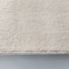 butterweiches Fellimitat Plsch Fake Fur, wollwei