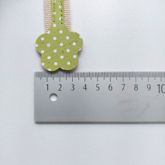Taschenhenkel 40 cm kleine Punkte Kunstleder, wei hellgrn natur