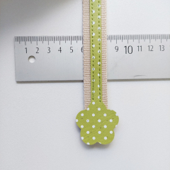 Taschenhenkel 40 cm kleine Punkte Kunstleder, wei hellgrn natur