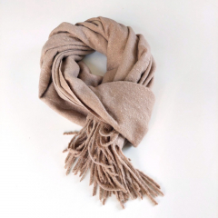 Schal Halstuch flauschig weich, helltaupe