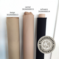 EINZELSTCK 125 cm feiner Baumwoll Twill Trenchcoat Stoff wasserabweisend, camel - Made in Italy