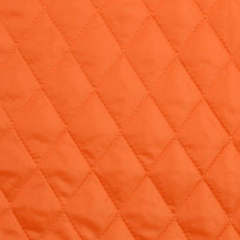 Steppstoff Jackenfutter wattiert Rauten, orange