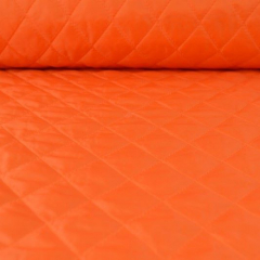Steppstoff Jackenfutter wattiert Rauten, orange