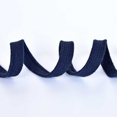 Flache Kordel Hoodiekordel Kapuzenband 15 mm, dunkelblau
