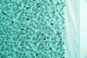 RESTSTCK 125 cm Glitzernder Paillettenstoff, mint