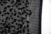 Paillettenstoff transparenter Netzstoff Mesh, schwarz