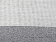 Strickstoff angeraut Doubleface, hellgrau melange