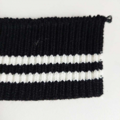 Fertigbndchen Streifen College Style, cremewei schwarz