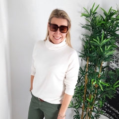 Strickstoff Viskose Glattstrick butterweich, braun hellbeige