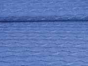 Strickstoff Wellen mit Struktur, jeansblau