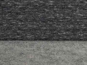 Sweatstoff flauschige Rckseite Melange, schwarz grau