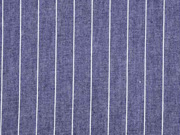 Jeansstoff Nadelstreifen, wei dunkelblau