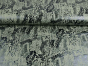 Wildlederimitat Animal Print Foliendruck , schwarz khaki