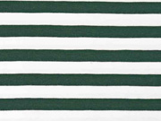 Jerseystoff Streifen 1 cm breit,  dunkelgrn wei