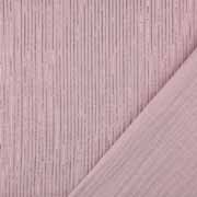 Musselin Stoff Double Gauze Glitzerstreifen, hell altrosa