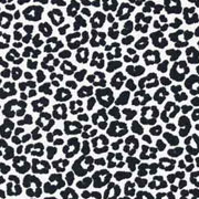 Baumwollstoff kleines Leoparden Muster, ecrue schwarz